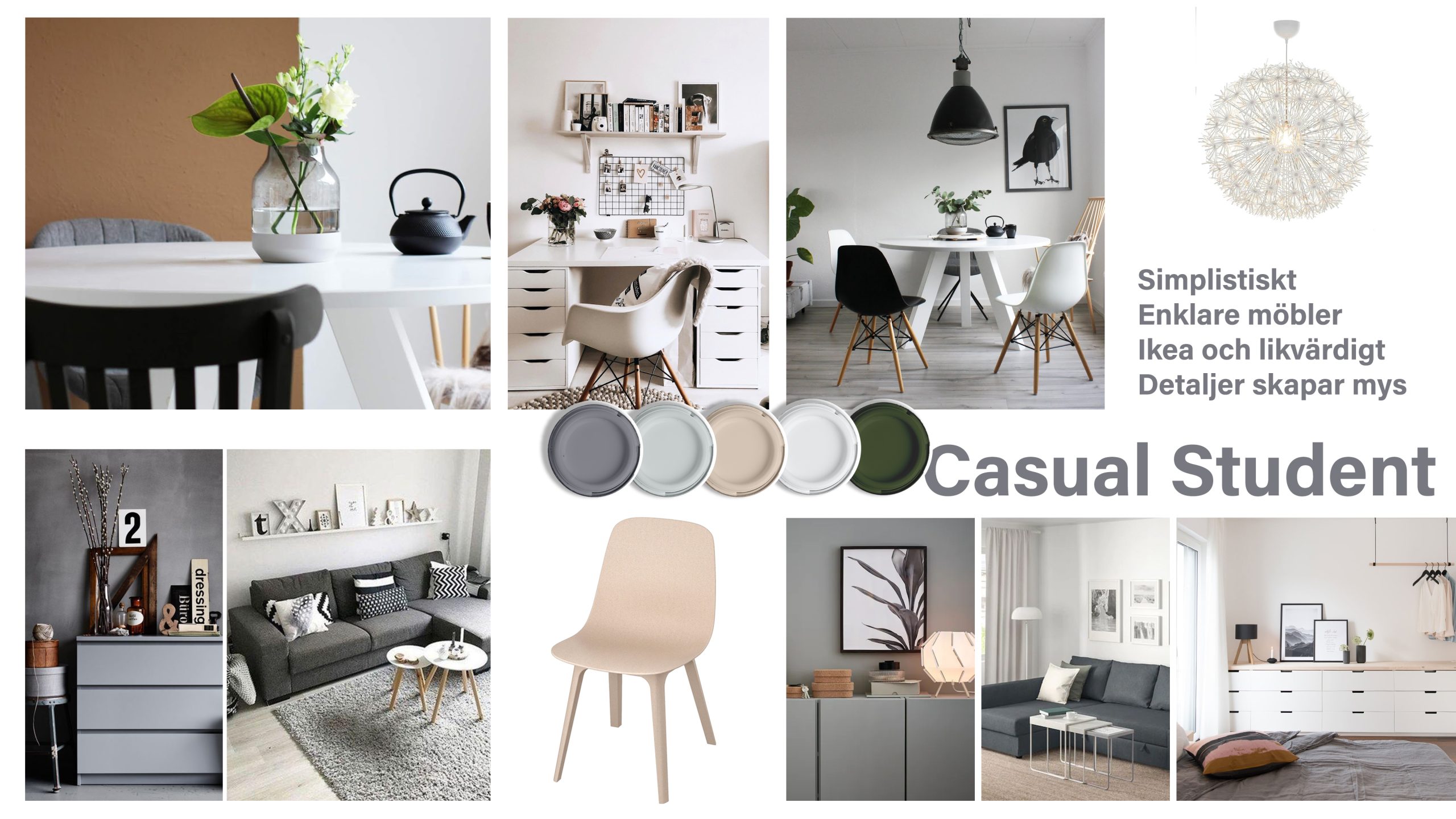 Moodboard casual student
